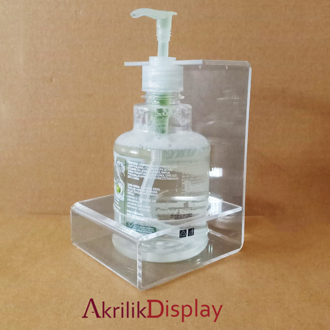 Acrylic Hand Sanitizer Holder Akrilik Display Toko Akrilik Custom Akrilik 6216